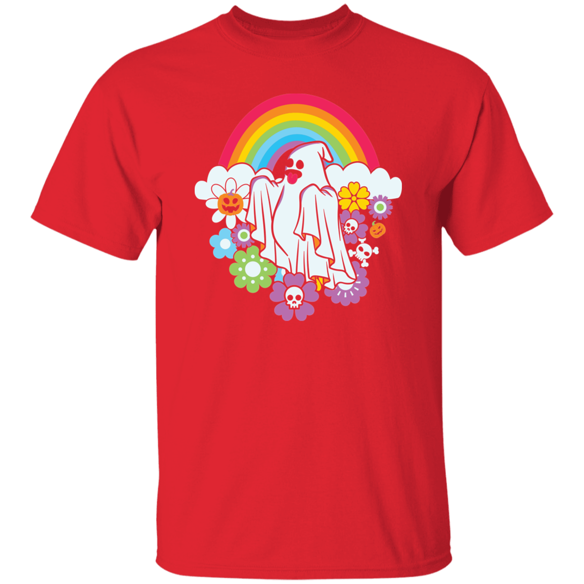 Retro Halloween Ghost | Premium Short Sleeve T-Shirt