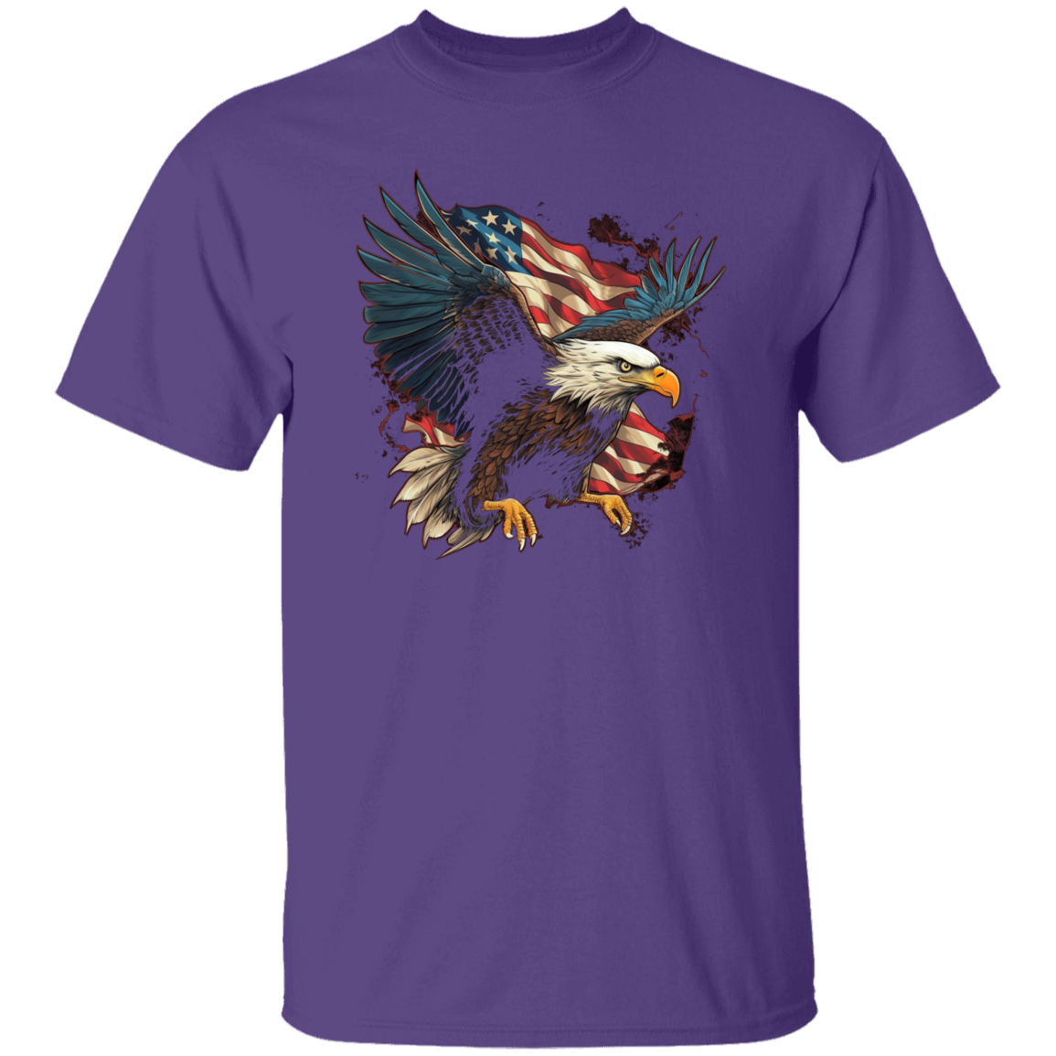 American Flag Eagle | short sleeve premium T-Shirt