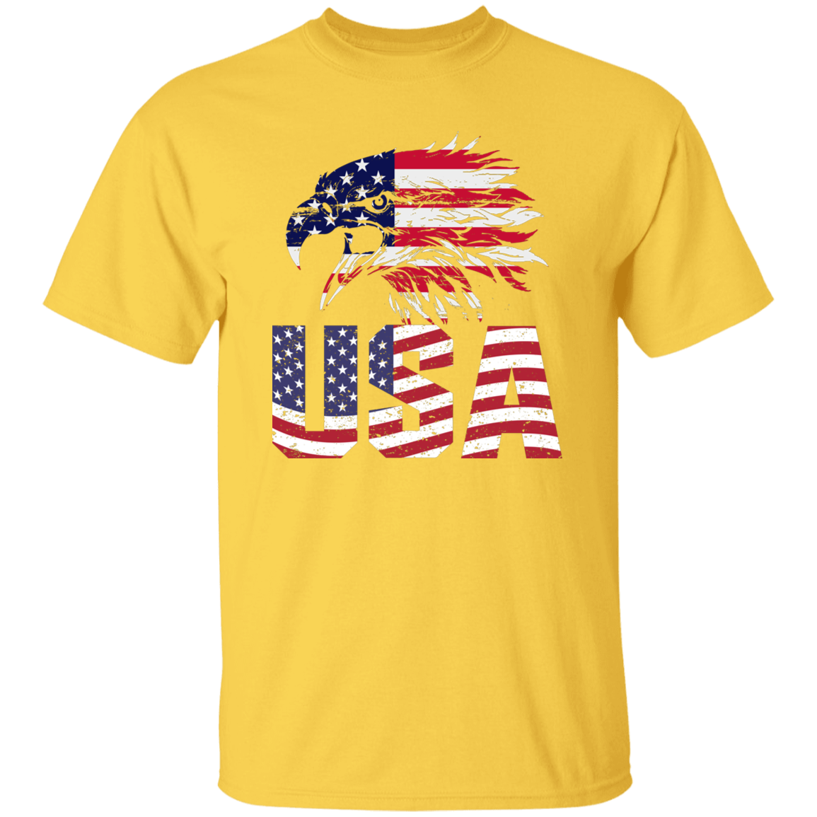 American Flag Eagle | short sleeve premium T-Shirt