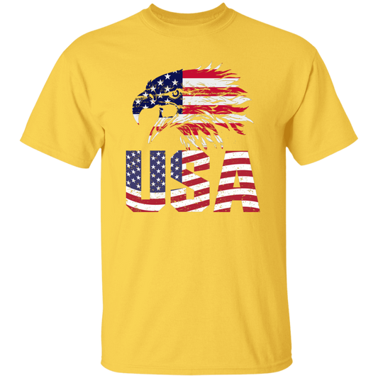 American Flag Eagle | short sleeve premium T-Shirt