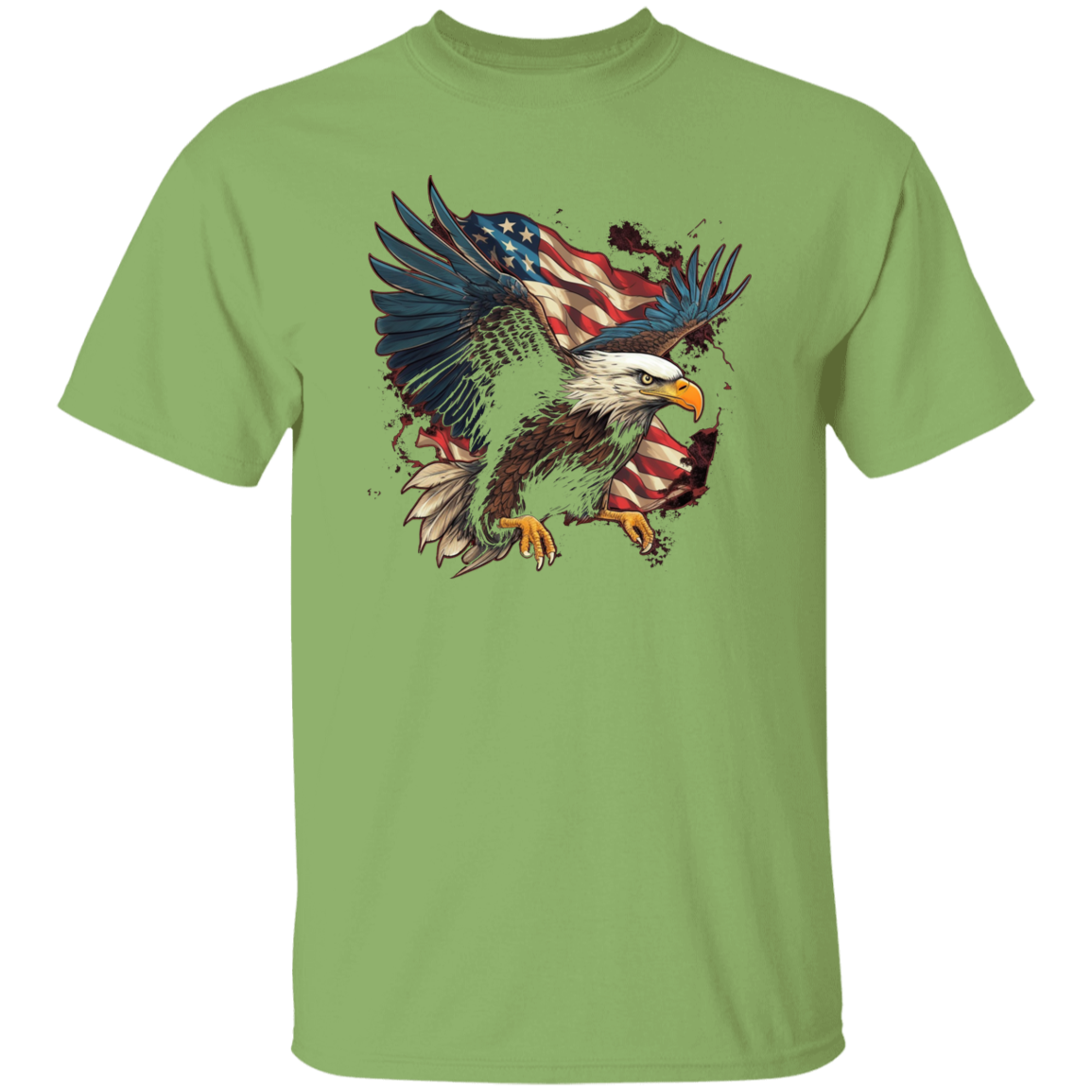 American Flag Eagle | short sleeve premium T-Shirt