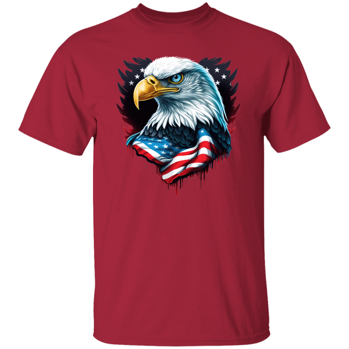 American Flag Eagle | short sleeve premium  T-Shirt