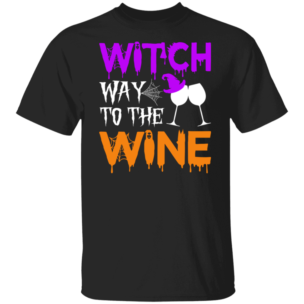 Witch Way To The Wine | Premium Short sleeve T-Shirt