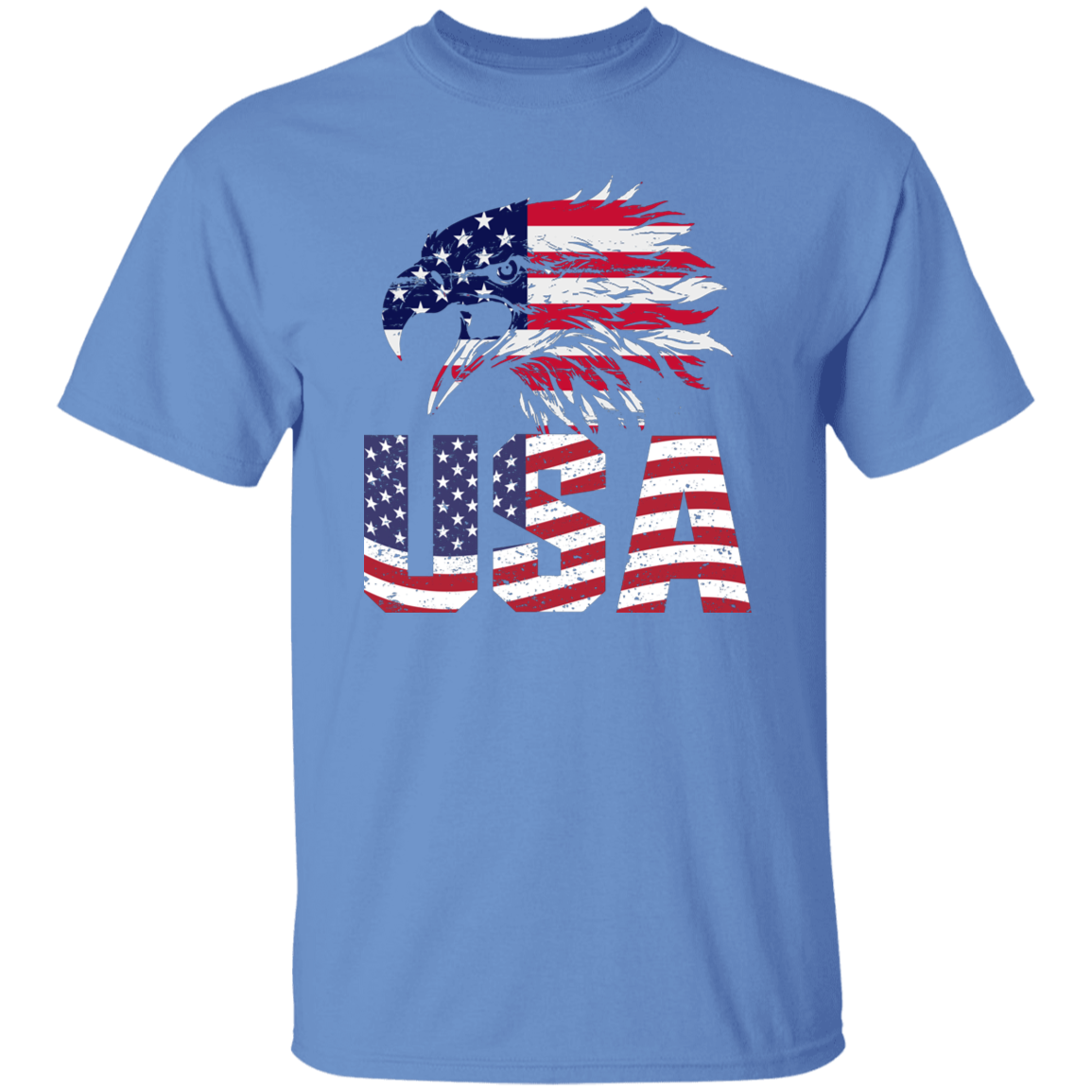 American Flag Eagle | short sleeve premium T-Shirt