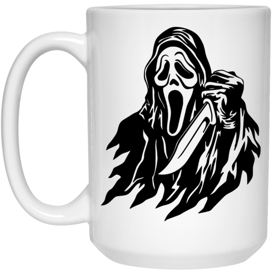 Ghost Face | 15 oz. White Mug
