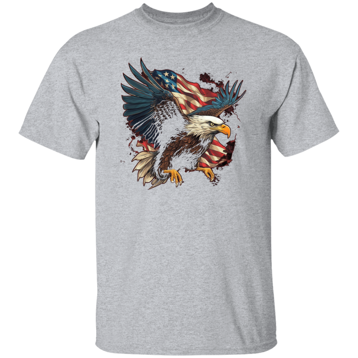 American Flag Eagle | short sleeve premium T-Shirt
