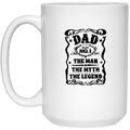 Dad No. 1| 15 oz. White Mug