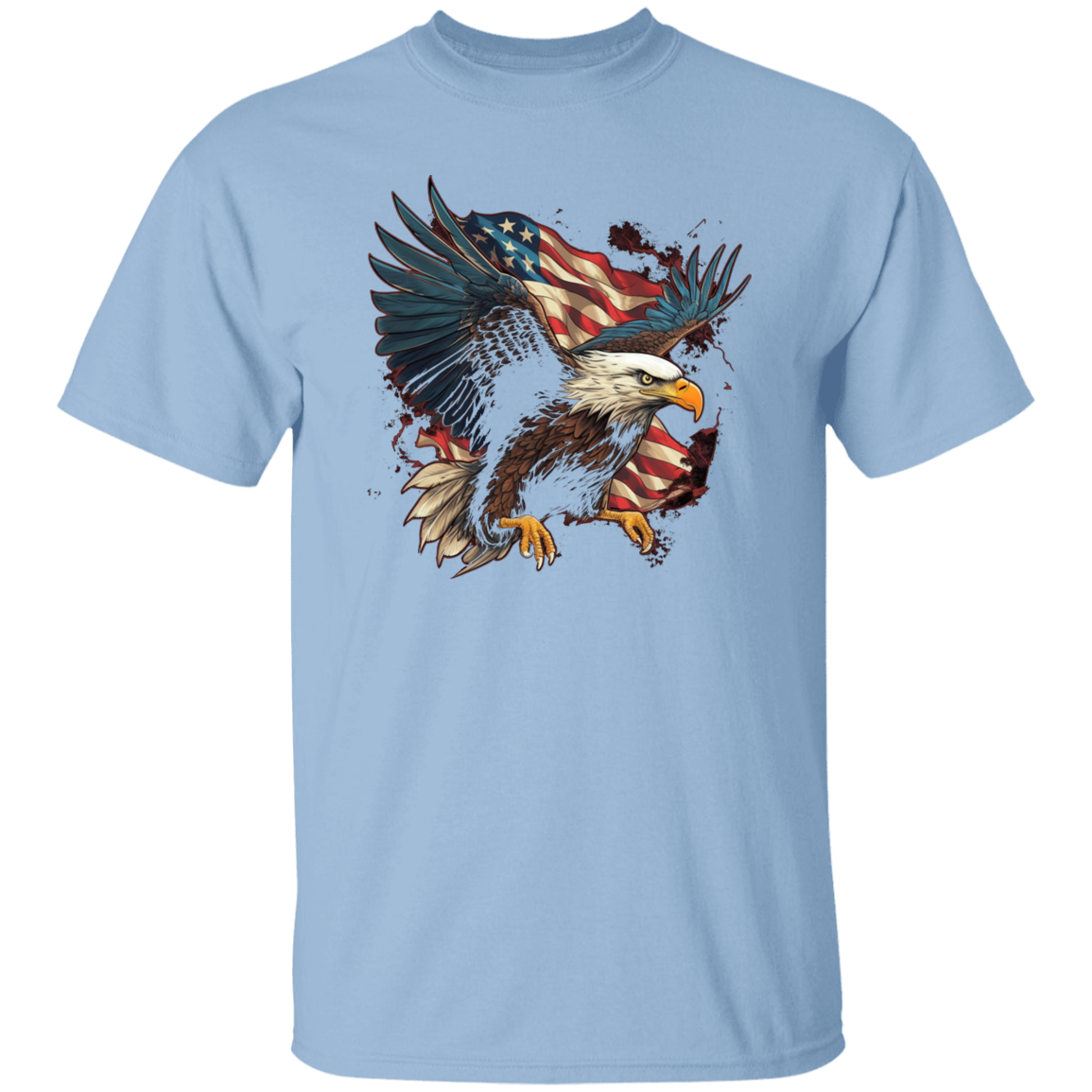 American Flag Eagle | short sleeve premium T-Shirt