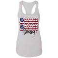 Fourth of July Boom Boom Baby | Ladies Ideal Racerback Tank