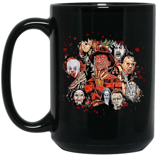 Horror Movie Collage | 15 oz. Black Mug