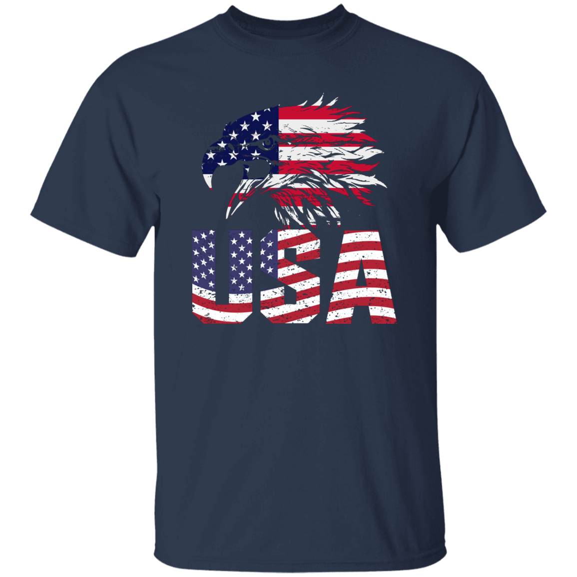 American Flag Eagle | short sleeve premium T-Shirt