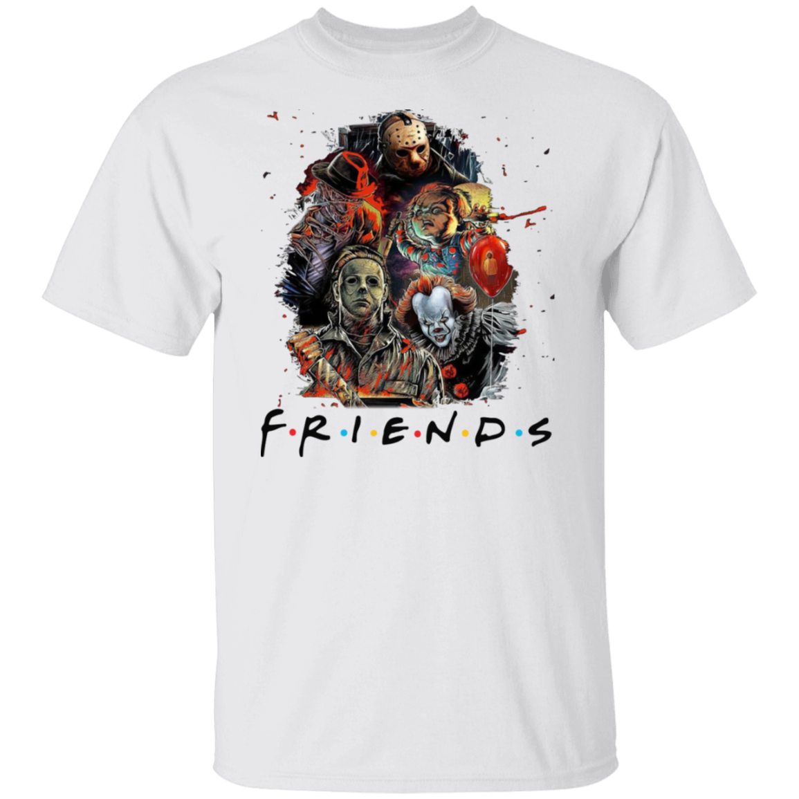 Scary Friends Halloween | Premium Short Sleeve T-Shirt