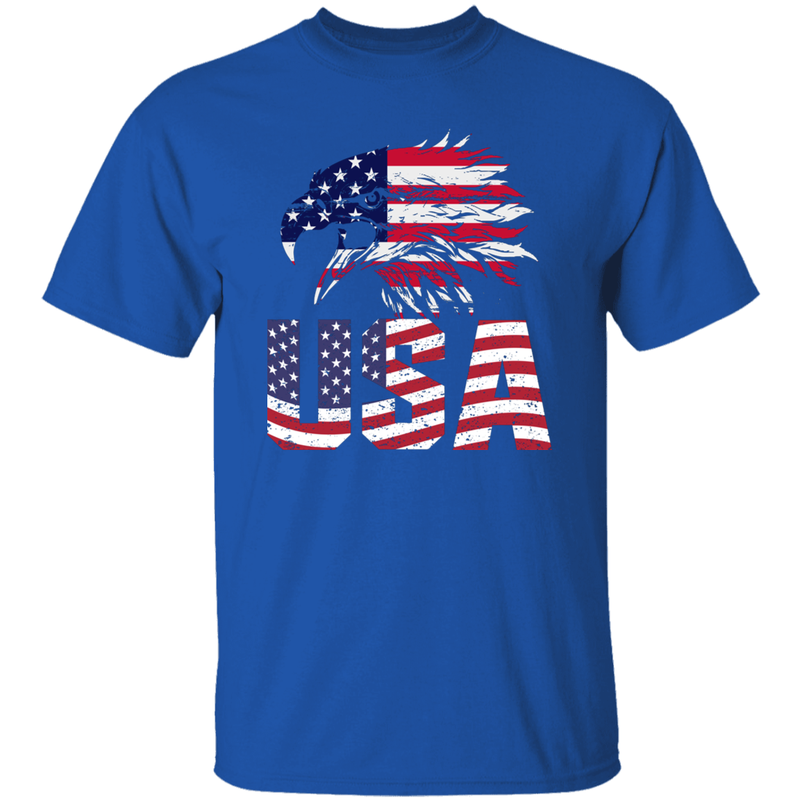 American Flag Eagle | short sleeve premium T-Shirt