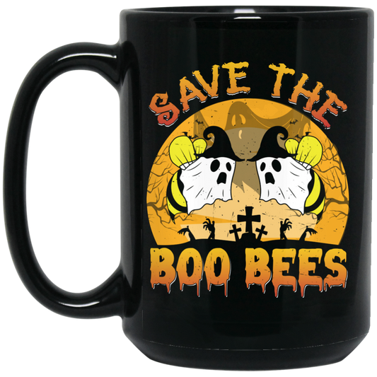 Save The BOO BEES | 15 oz. Black Mug