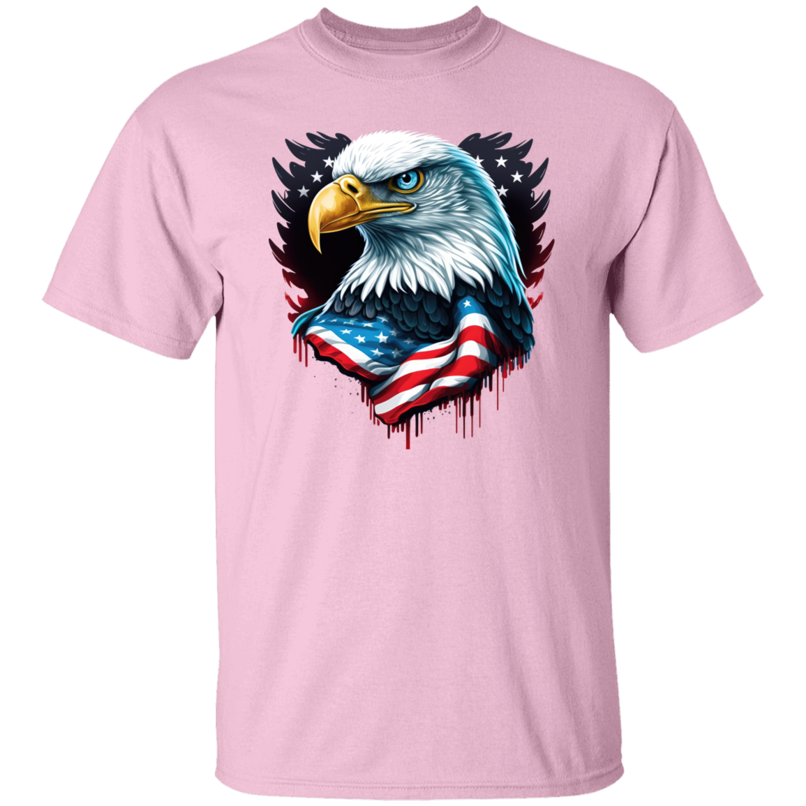 American Flag Eagle | short sleeve premium  T-Shirt