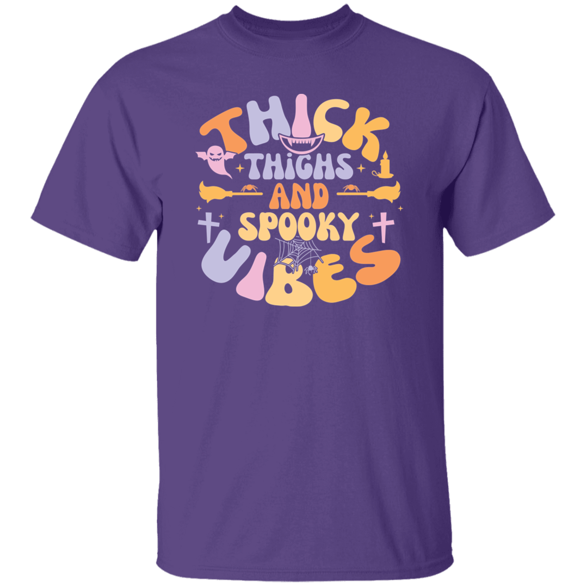 Thick Thighs And Spooky Vibes | Premium Short Sleeve T-Shirt