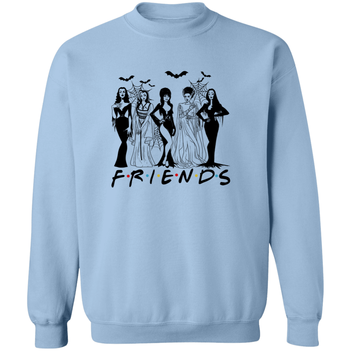 Spooky Lady Friends | Crewneck Pullover Sweatshirt