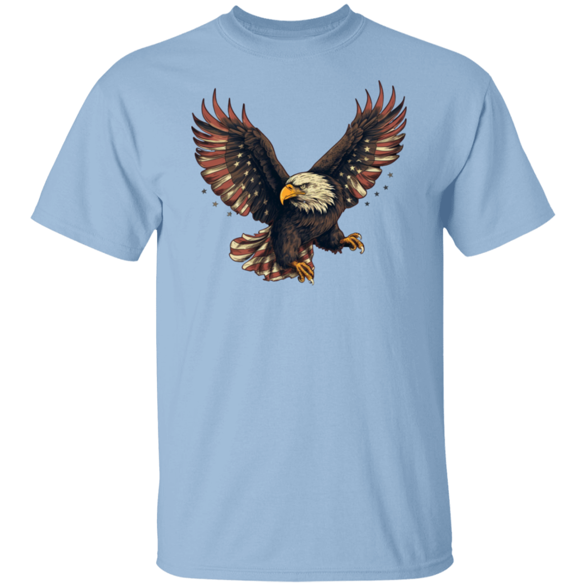 American Flag Eagle | short sleeve premium T-Shirt
