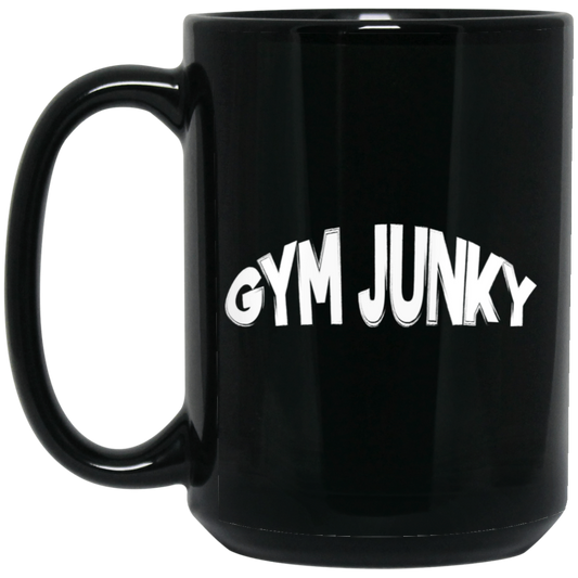 Gym Junky | 15oz Black Mug