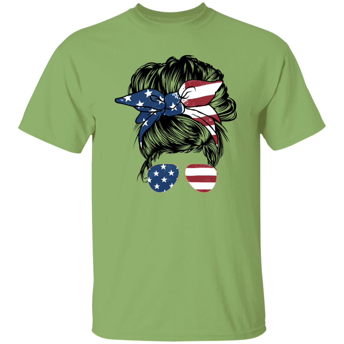 American Flag Lady | short sleeve premium T-Shirt
