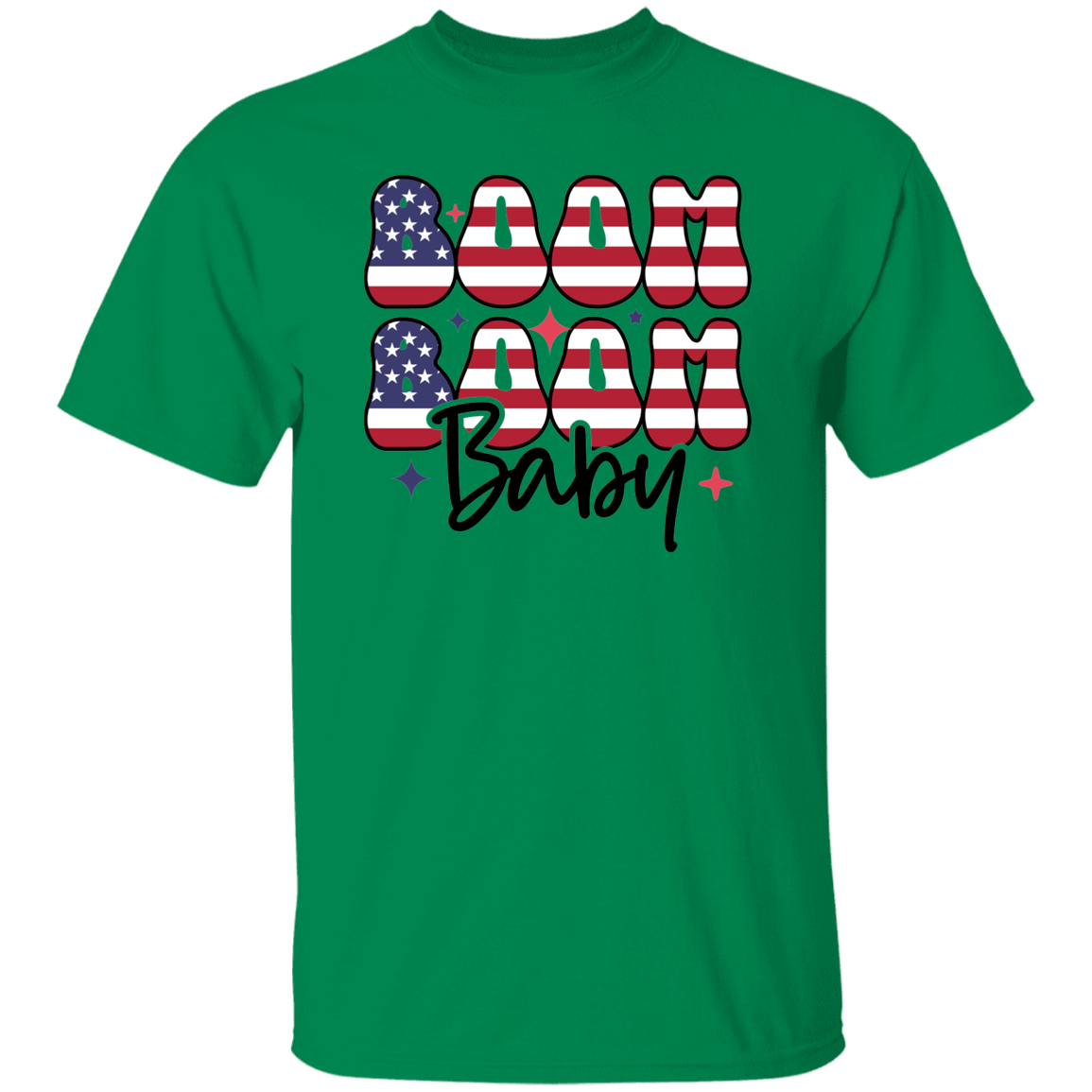 Boom Boom Baby Flag | short sleeve premium T-Shirt