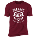 Grandad The Man Myth Legend Premium Short Sleeve Tee