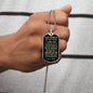 To My Daughter | Never Forget How Much I Love You | Love Dad | Dog Tag