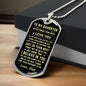 To My Daughter | Never Forget How Much I Love You | Love Dad | Dog Tag