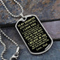 To My Daughter | Never Forget How Much I Love You | Love Dad | Dog Tag