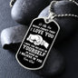 To My Son | I Hope You Believe In Yourself | Love Dad | Dog Tag