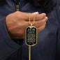 To My Son | Never Forget How Much I Love You | Love Dad | Dog Tag