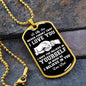 To My Son | I Hope You Believe In Yourself | Love Dad | Dog Tag