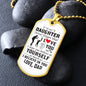 To My Daughter | Never Forget That I Love You | Love Dad | Dog Tag