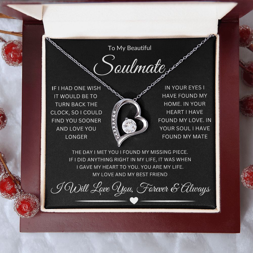 To My Beautiful Soulmate | Forever Love Necklace