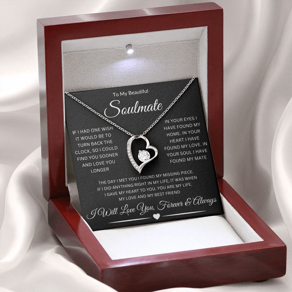 To My Beautiful Soulmate | Forever Love Necklace