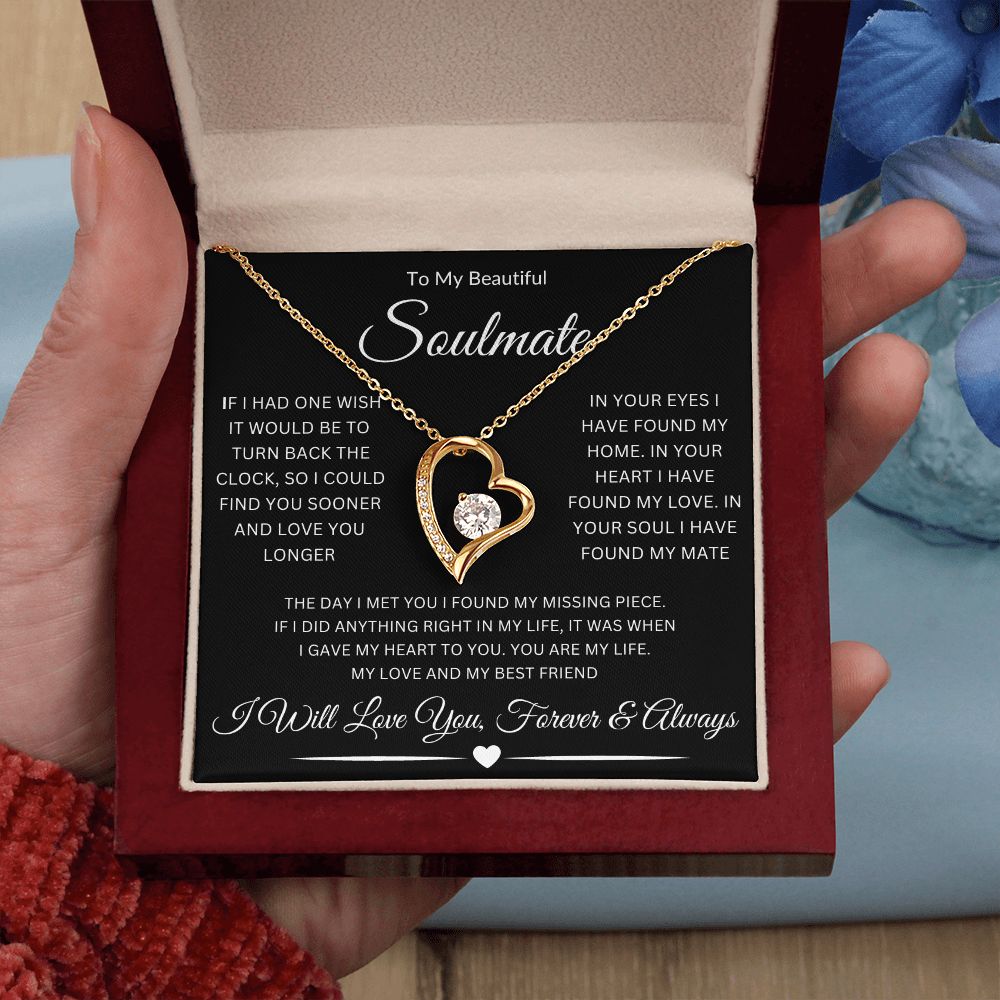 To My Beautiful Soulmate | Forever Love Necklace