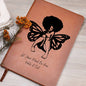 Black Woman Butterfly Let Your Mind Be Free Journal