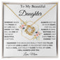 To My Beautiful Daughter | Love Knot Necklace