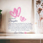 To My Beautiful Daughter | Love Mom | Acrylic Heart