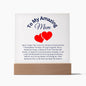 To My Amazing Mom | Acrylic Square Plaque