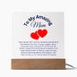 To My Amazing Mom | Acrylic Square Plaque