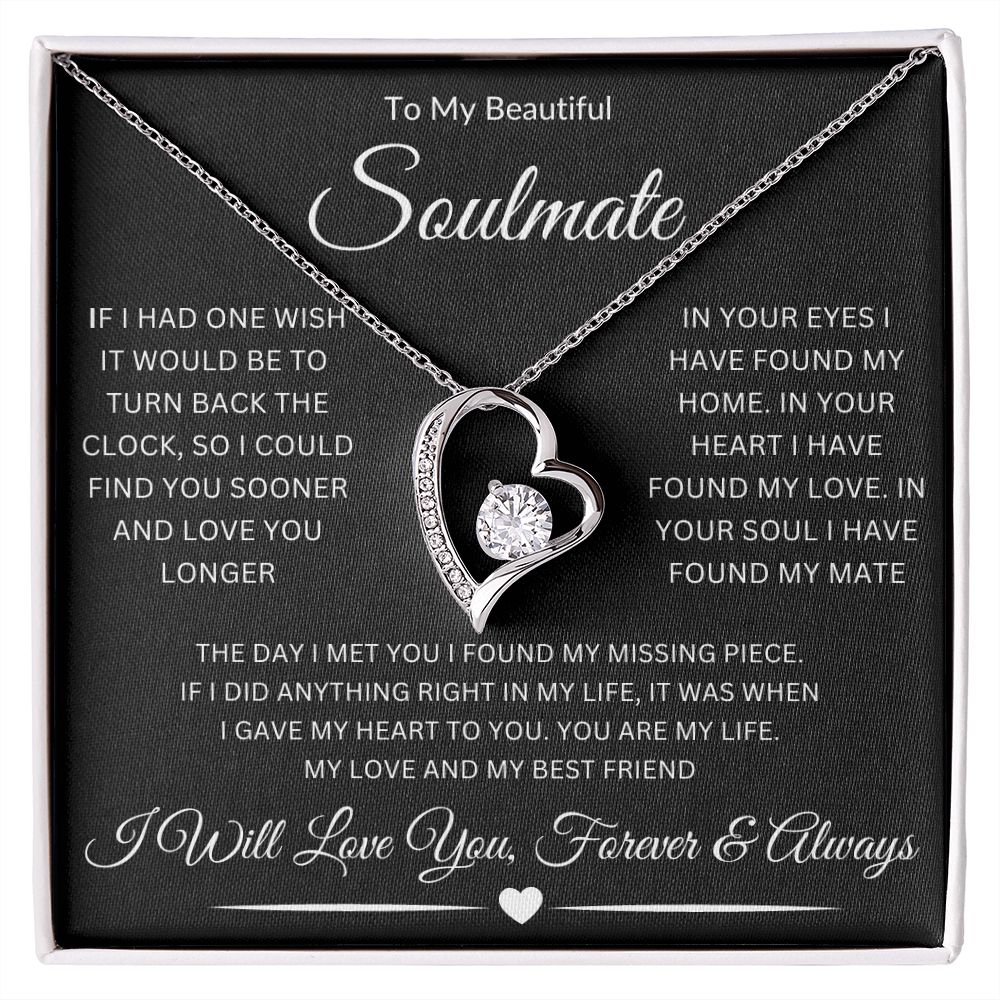 To My Beautiful Soulmate | Forever Love Necklace