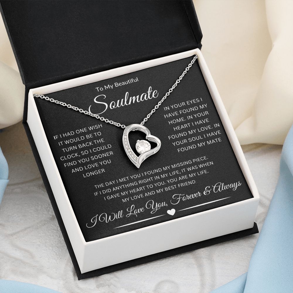 To My Beautiful Soulmate | Forever Love Necklace