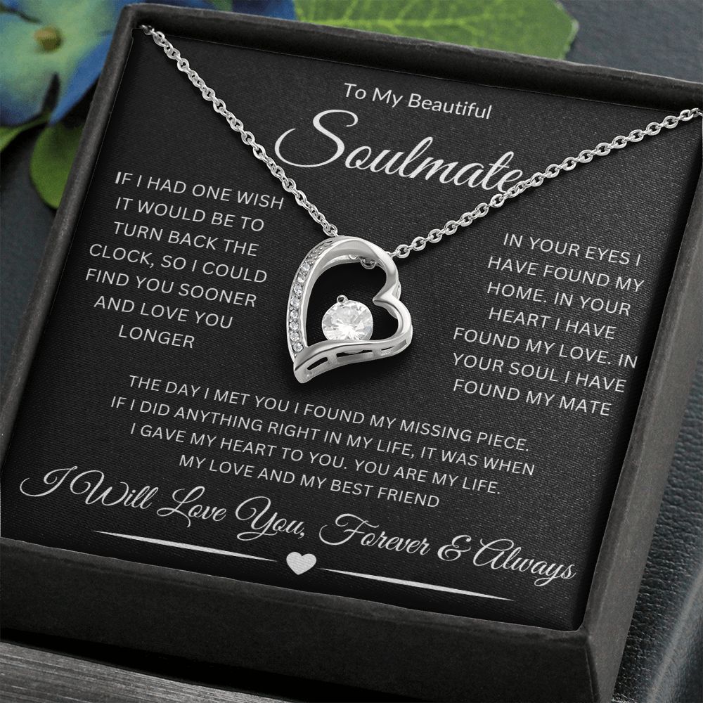 To My Beautiful Soulmate | Forever Love Necklace