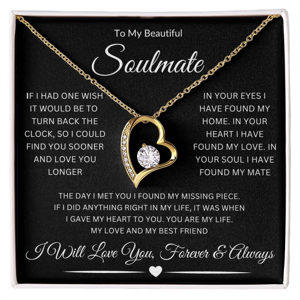 To My Beautiful Soulmate | Forever Love Necklace