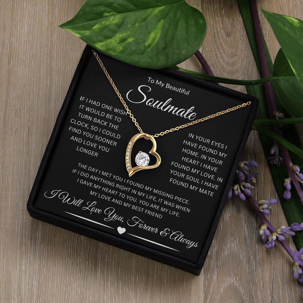 To My Beautiful Soulmate | Forever Love Necklace
