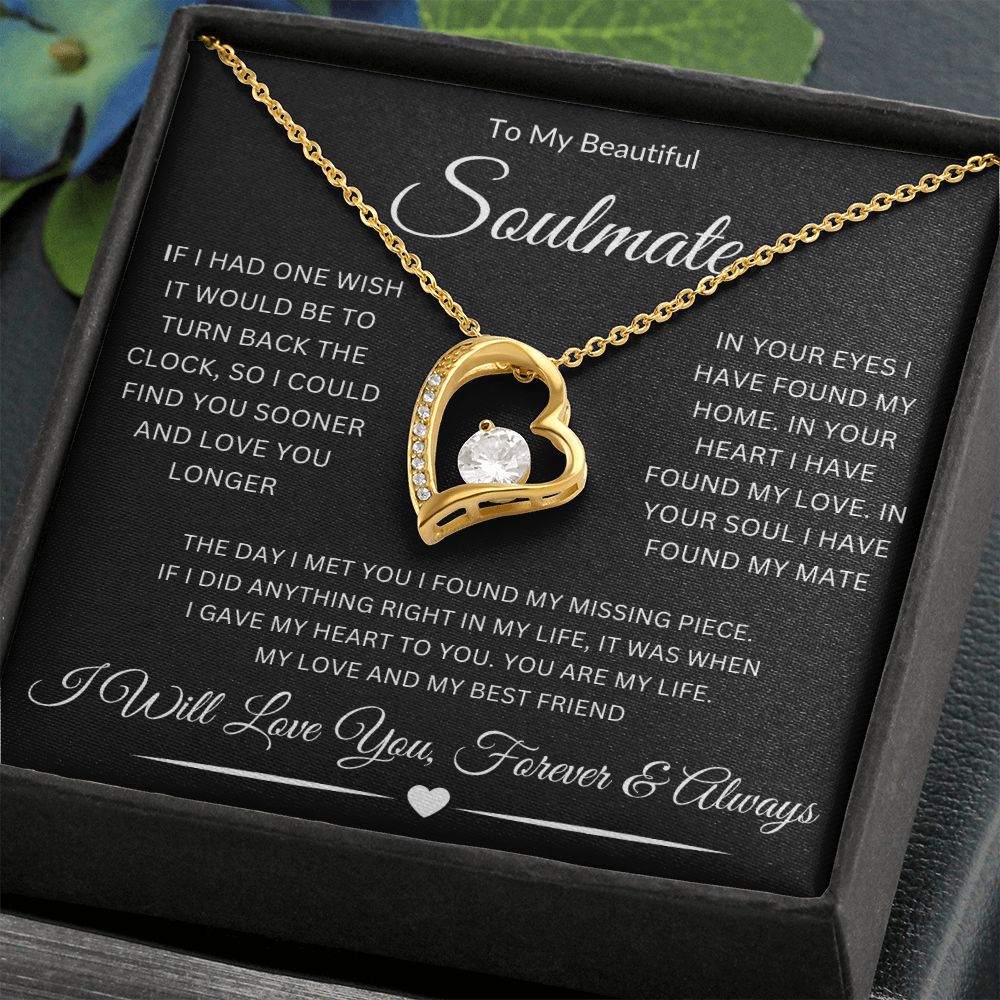 To My Beautiful Soulmate | Forever Love Necklace
