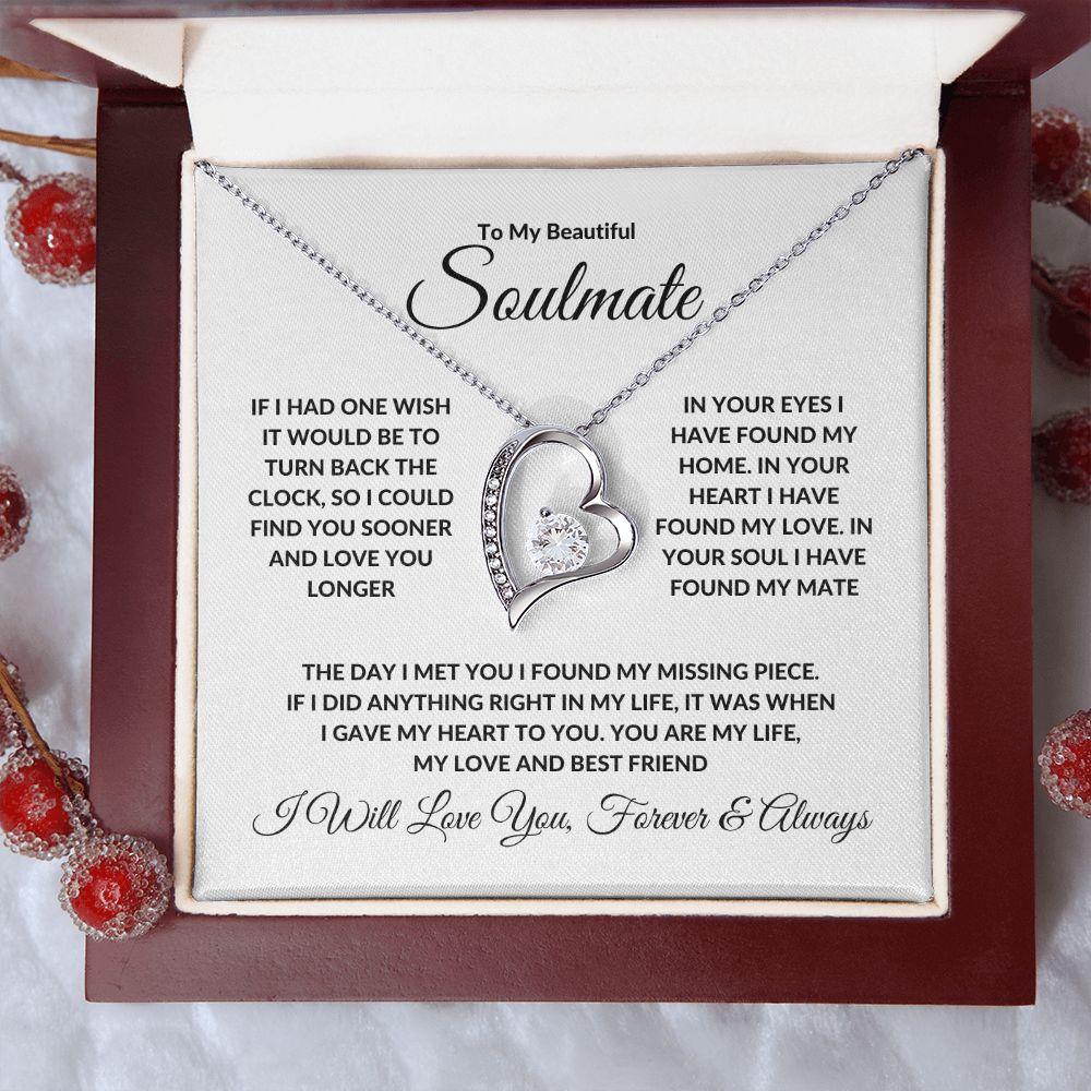 To My Beautiful Soulmate | Forever Love Necklace