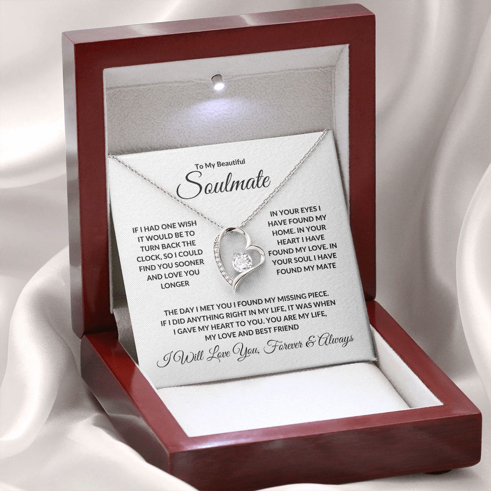 To My Beautiful Soulmate | Forever Love Necklace