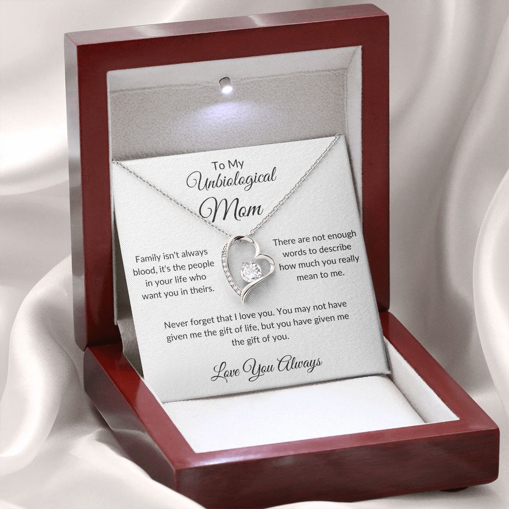 To My Unbiological Mom | Love You Always | Forever Love Necklace